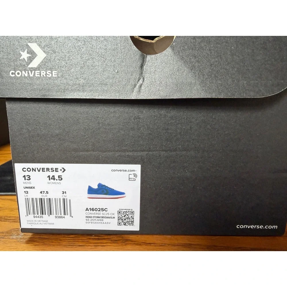 Converse SC25 OX Indigo Storm Obsidian Blue‎ Gum Sneakers A16025C Mens 13 NEW